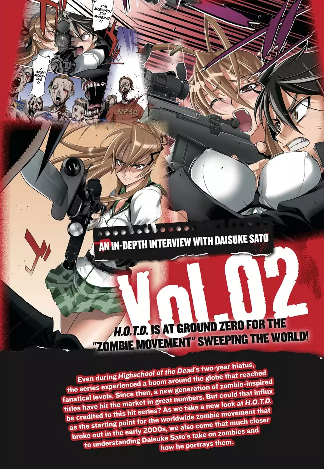 High School of the Dead - Full Color Edition Chapter 25.6 page 1 - Chapter 25.6: In-Depth Interview with Daisuke Sato, Part 2