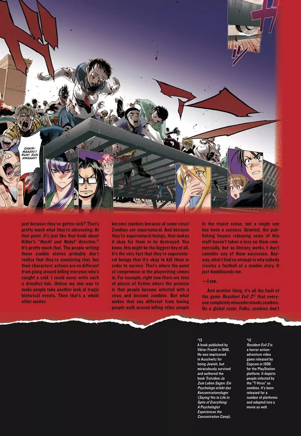 High School of the Dead - Full Color Edition Chapter 25.6 page 7 - Chapter 25.6: In-Depth Interview with Daisuke Sato, Part 2