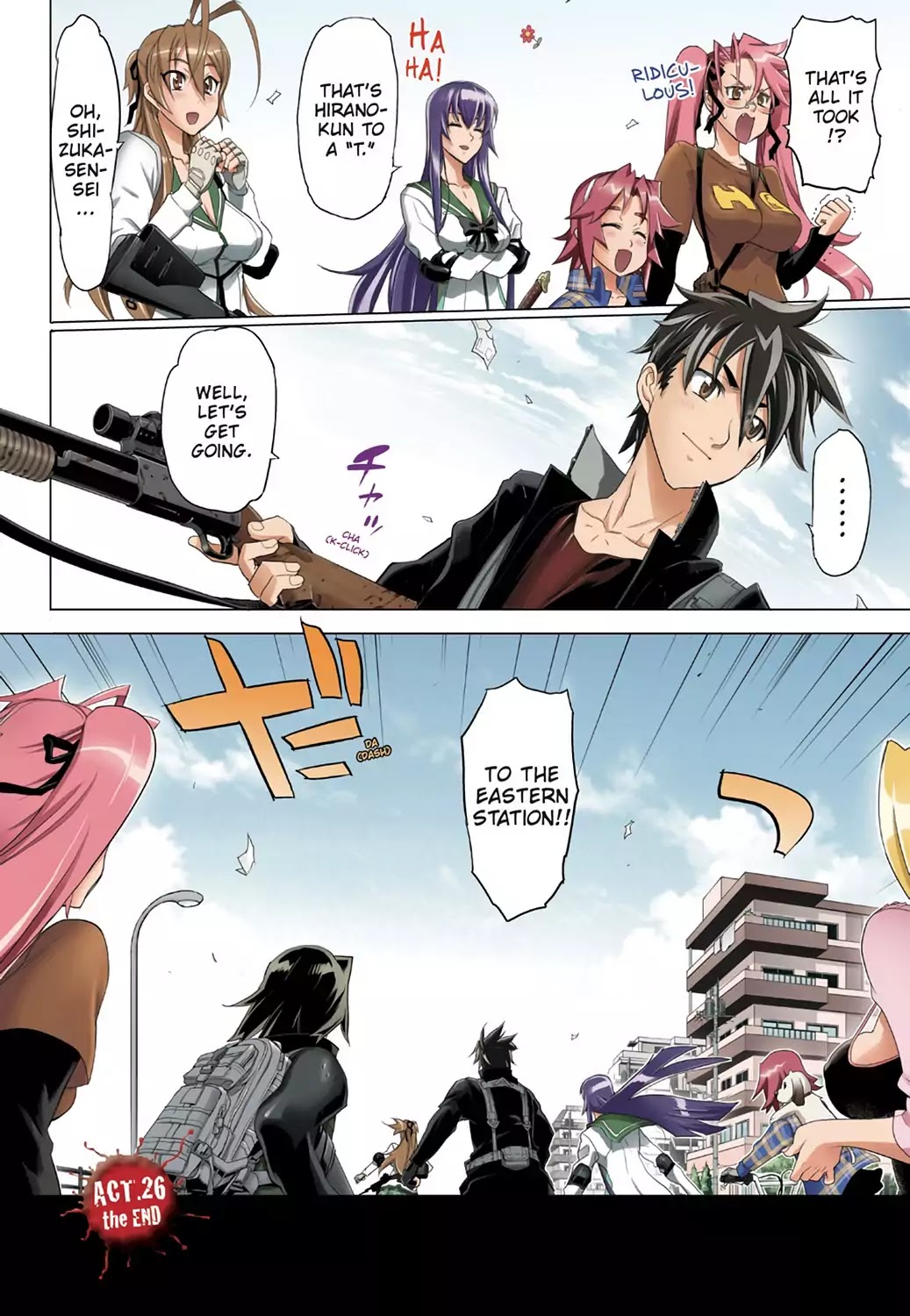 High School of the Dead - Full Color Edition Chapter 26 page 36 - Chapter 26: Dead Badge of Courage