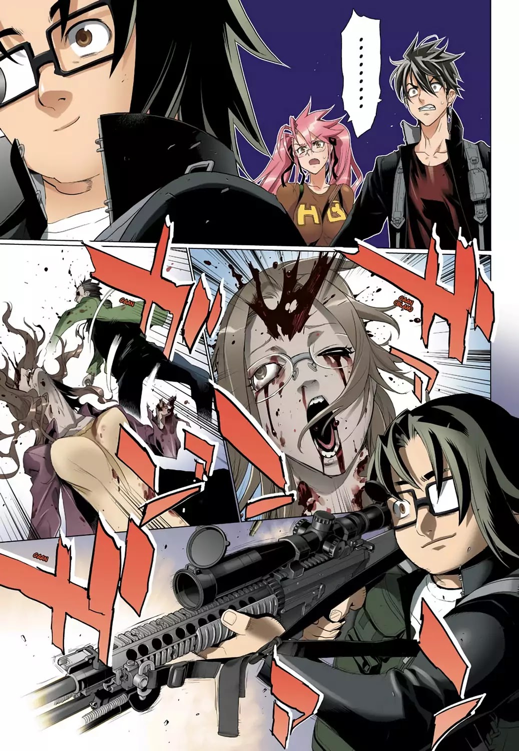 High School of the Dead - Full Color Edition Chapter 26 page 8 - Chapter 26: Dead Badge of Courage