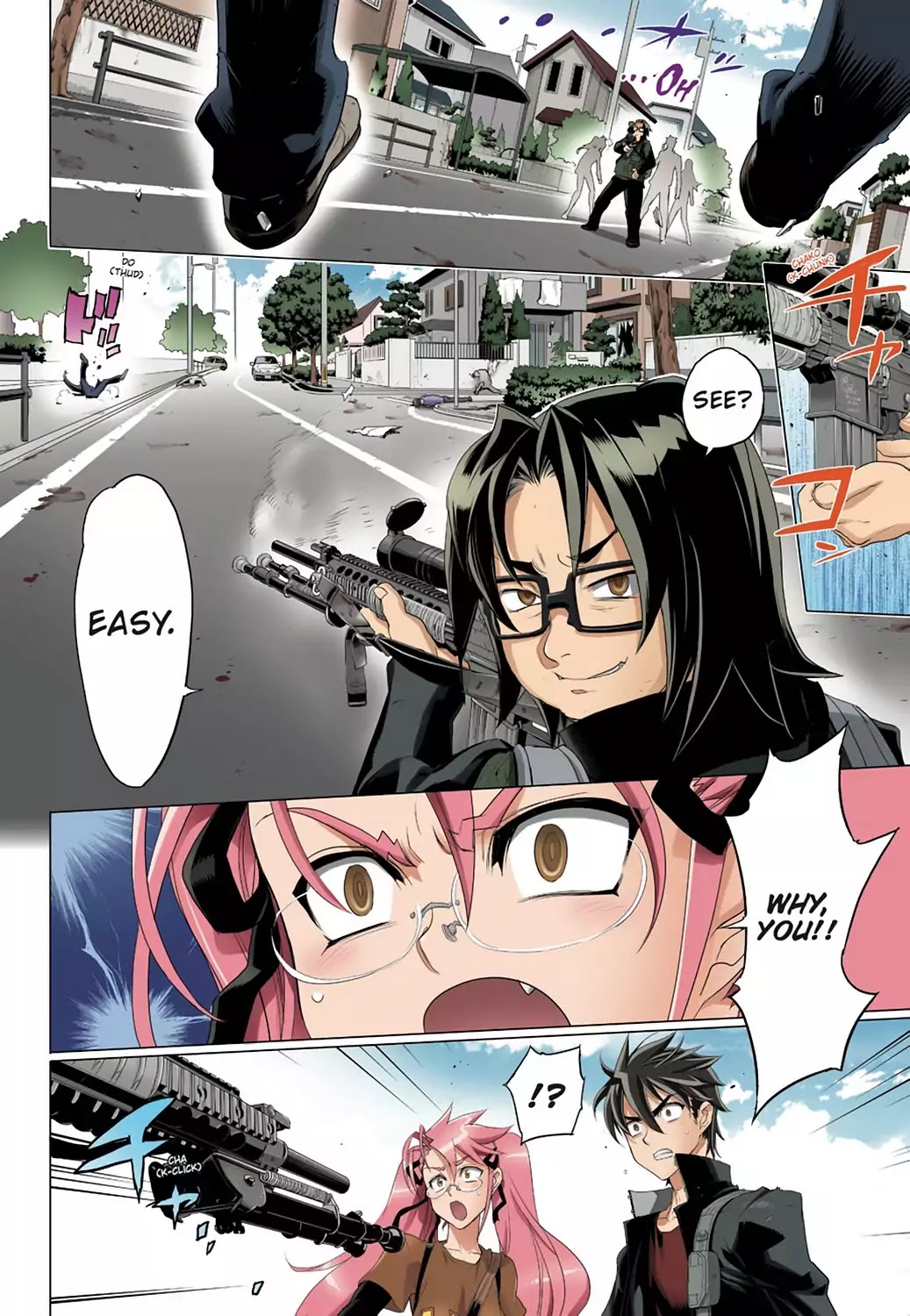 High School of the Dead - Full Color Edition Chapter 26 page 9 - Chapter 26: Dead Badge of Courage