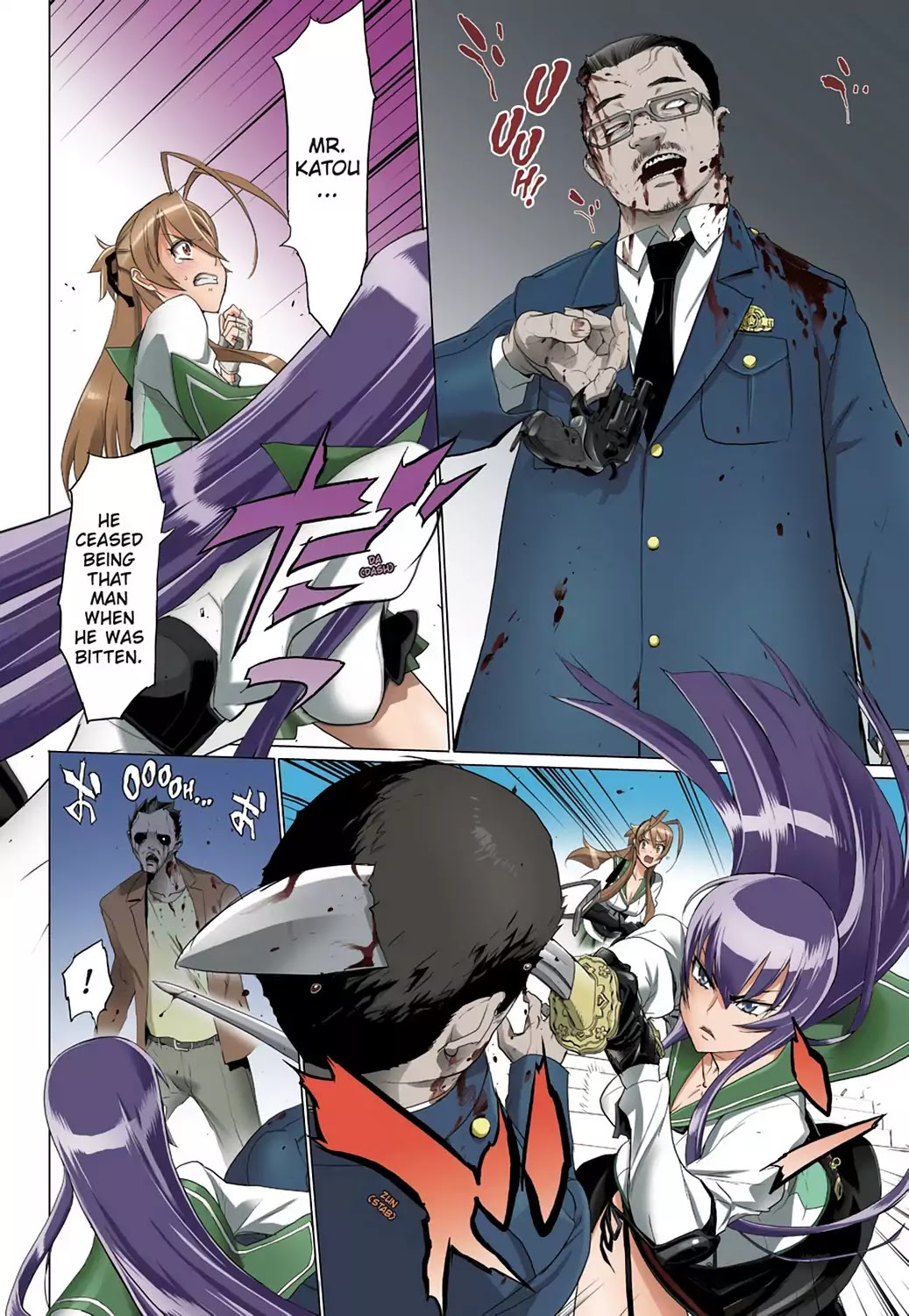 High School of the Dead - Full Color Edition Chapter 27 page 17 - Chapter 27: Assault on Dead Precinct