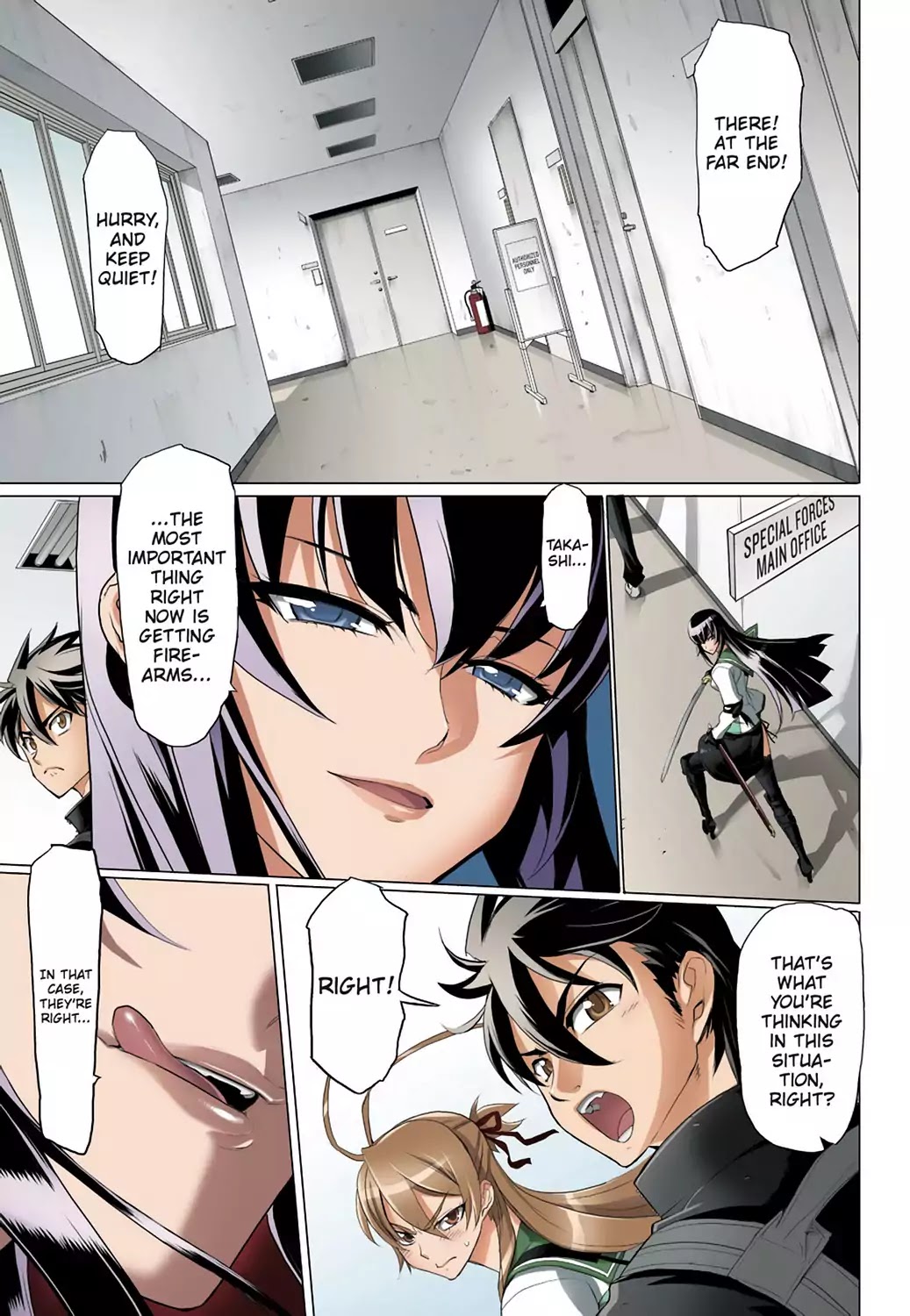 High School of the Dead - Full Color Edition Chapter 27 page 22 - Chapter 27: Assault on Dead Precinct