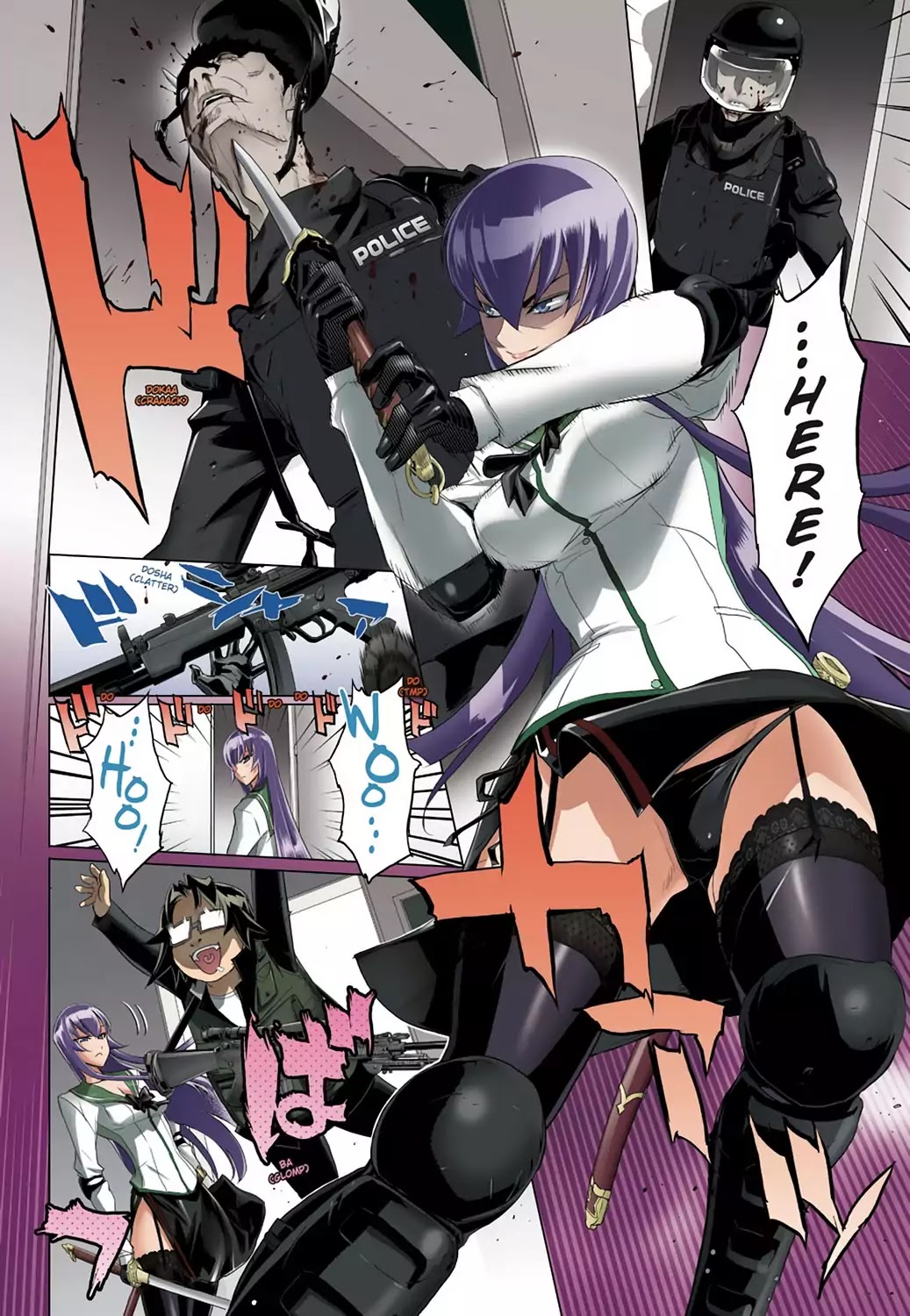 High School of the Dead - Full Color Edition Chapter 27 page 23 - Chapter 27: Assault on Dead Precinct