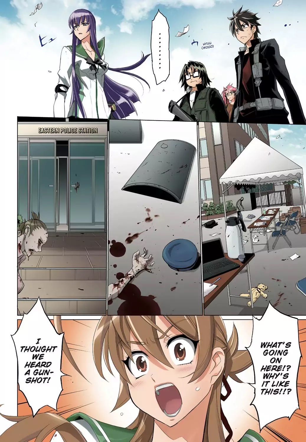 High School of the Dead - Full Color Edition Chapter 27 page 3 - Chapter 27: Assault on Dead Precinct