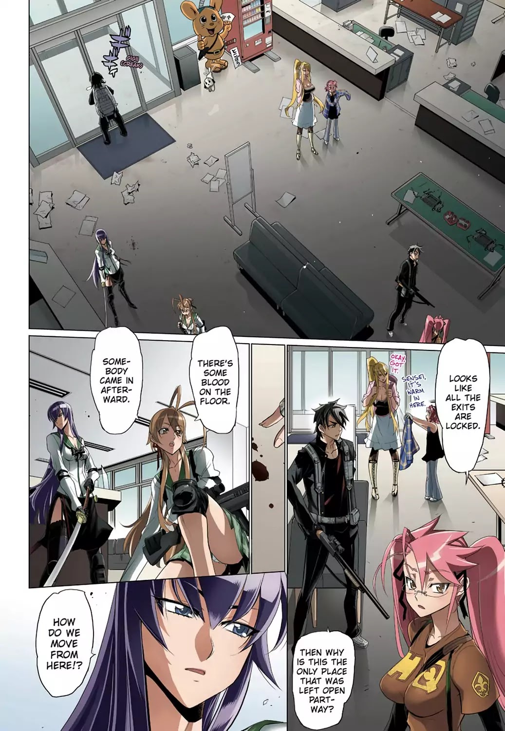 High School of the Dead - Full Color Edition Chapter 27 page 7 - Chapter 27: Assault on Dead Precinct