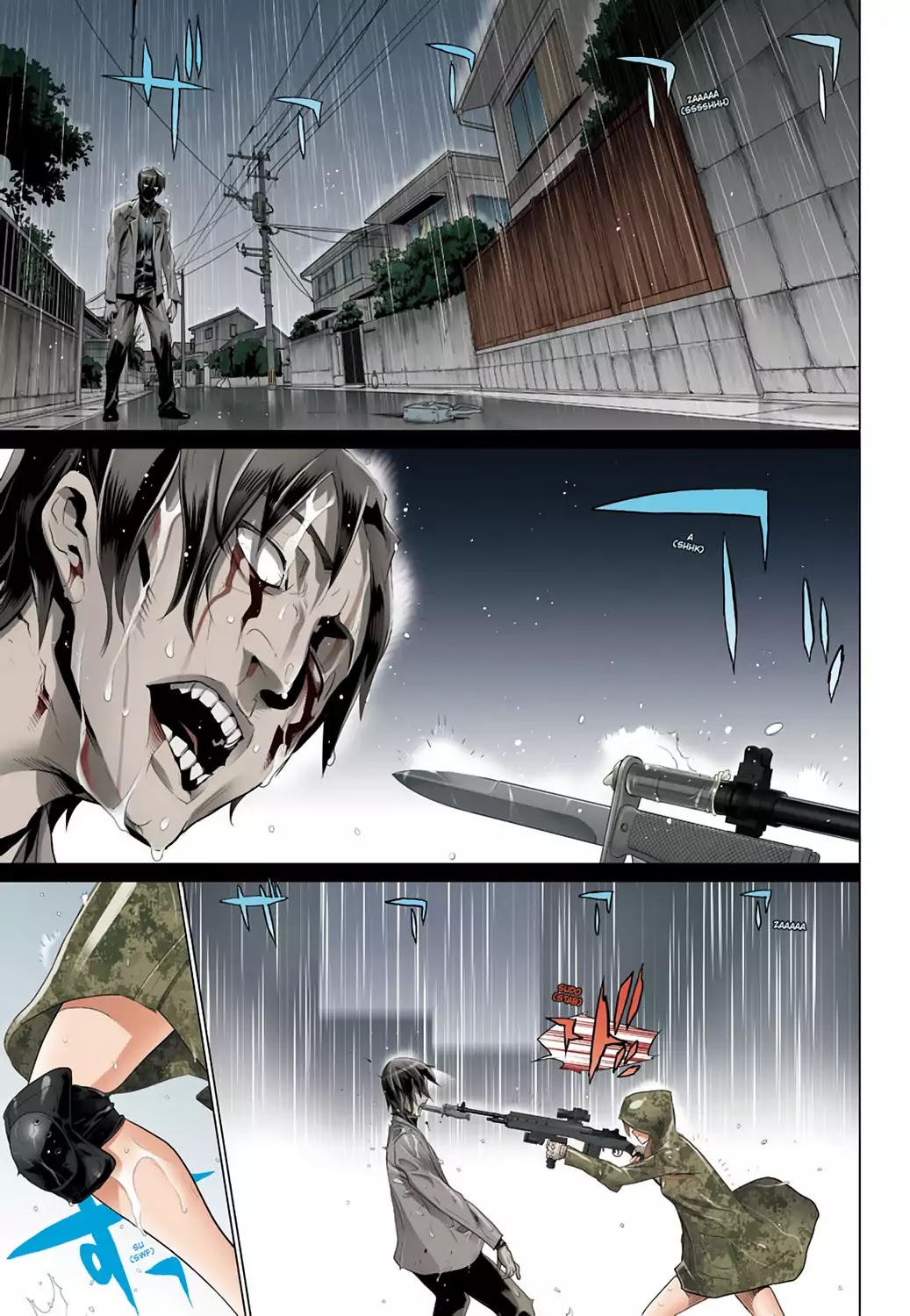 High School of the Dead - Full Color Edition Chapter 29 page 10 - Chapter 29: Dead in the Rain