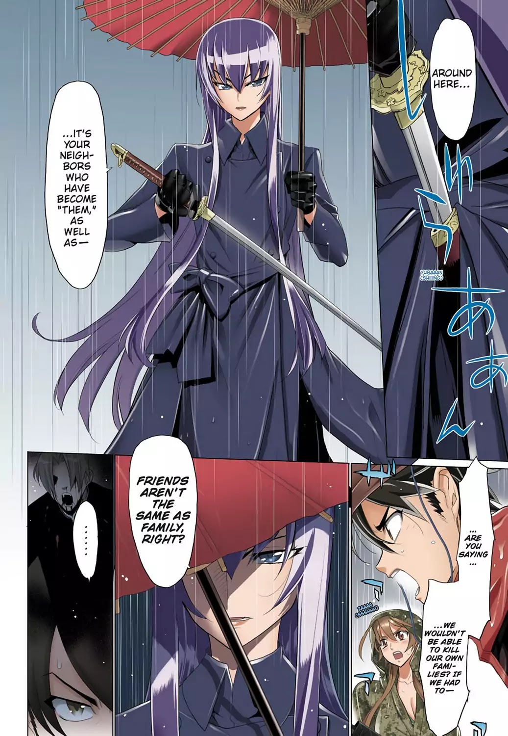 High School of the Dead - Full Color Edition Chapter 29 page 13 - Chapter 29: Dead in the Rain