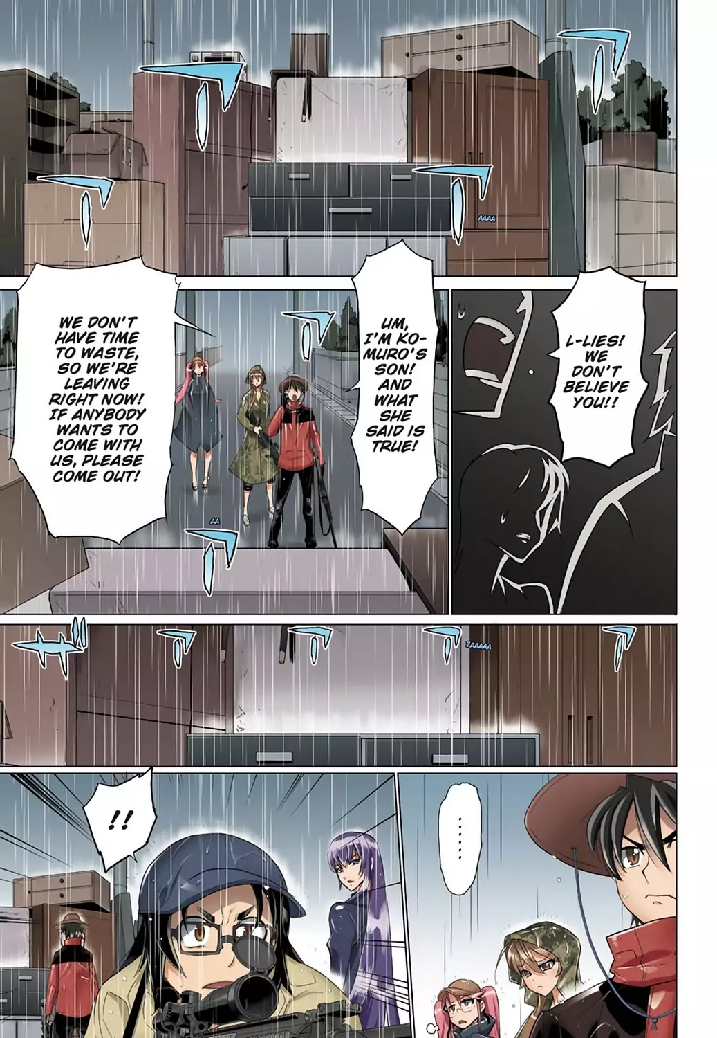 High School of the Dead - Full Color Edition Chapter 29 page 43 - Chapter 29: Dead in the Rain