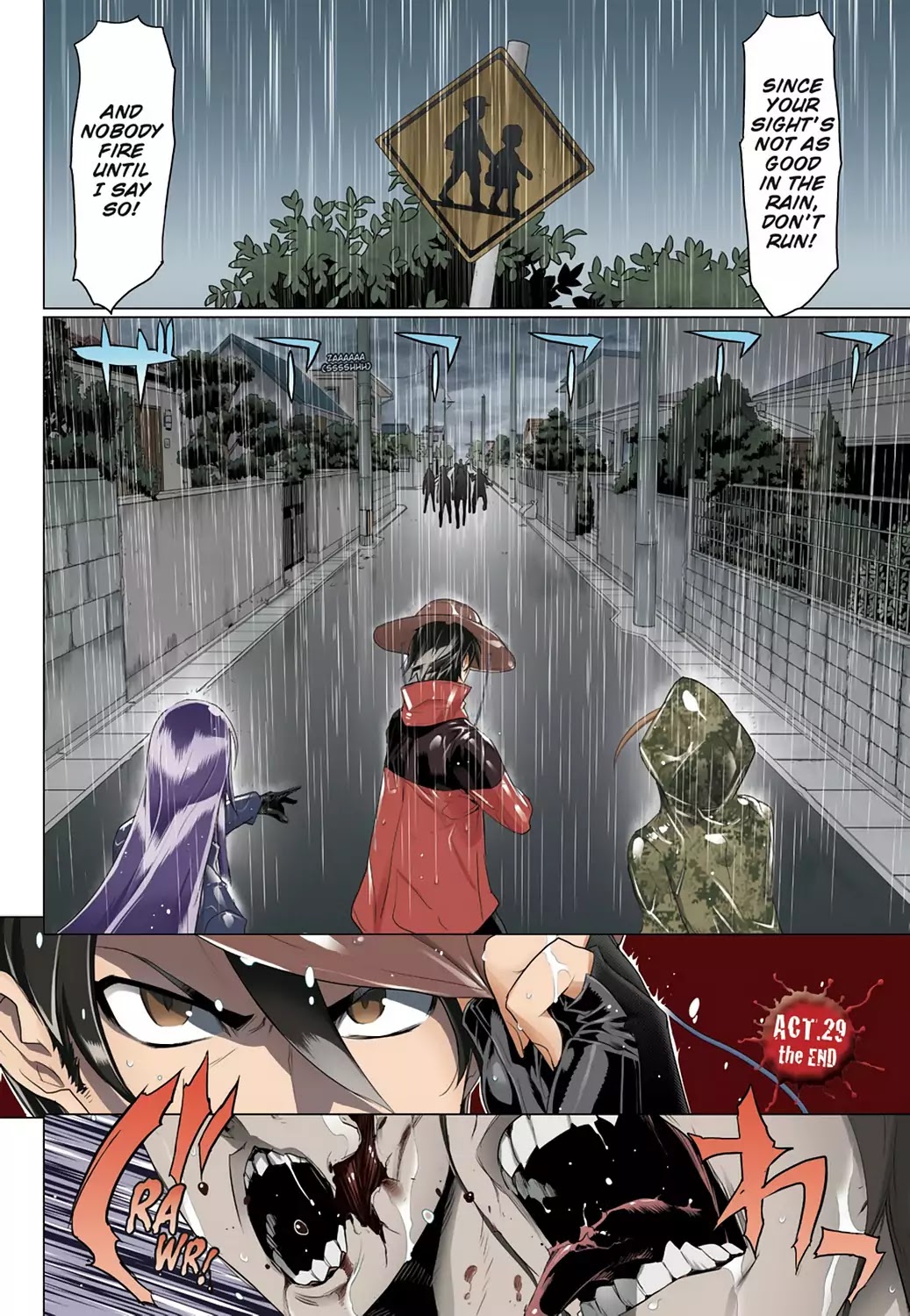 High School of the Dead - Full Color Edition Chapter 29 page 48 - Chapter 29: Dead in the Rain