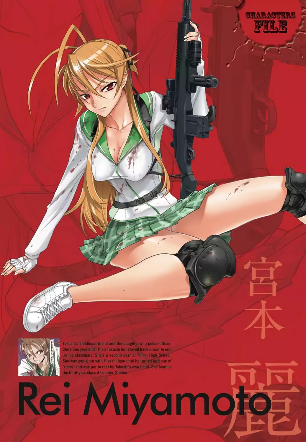 High School of the Dead - Full Color Edition Chapter 3.6 page 1 - Vol.2 Characters File