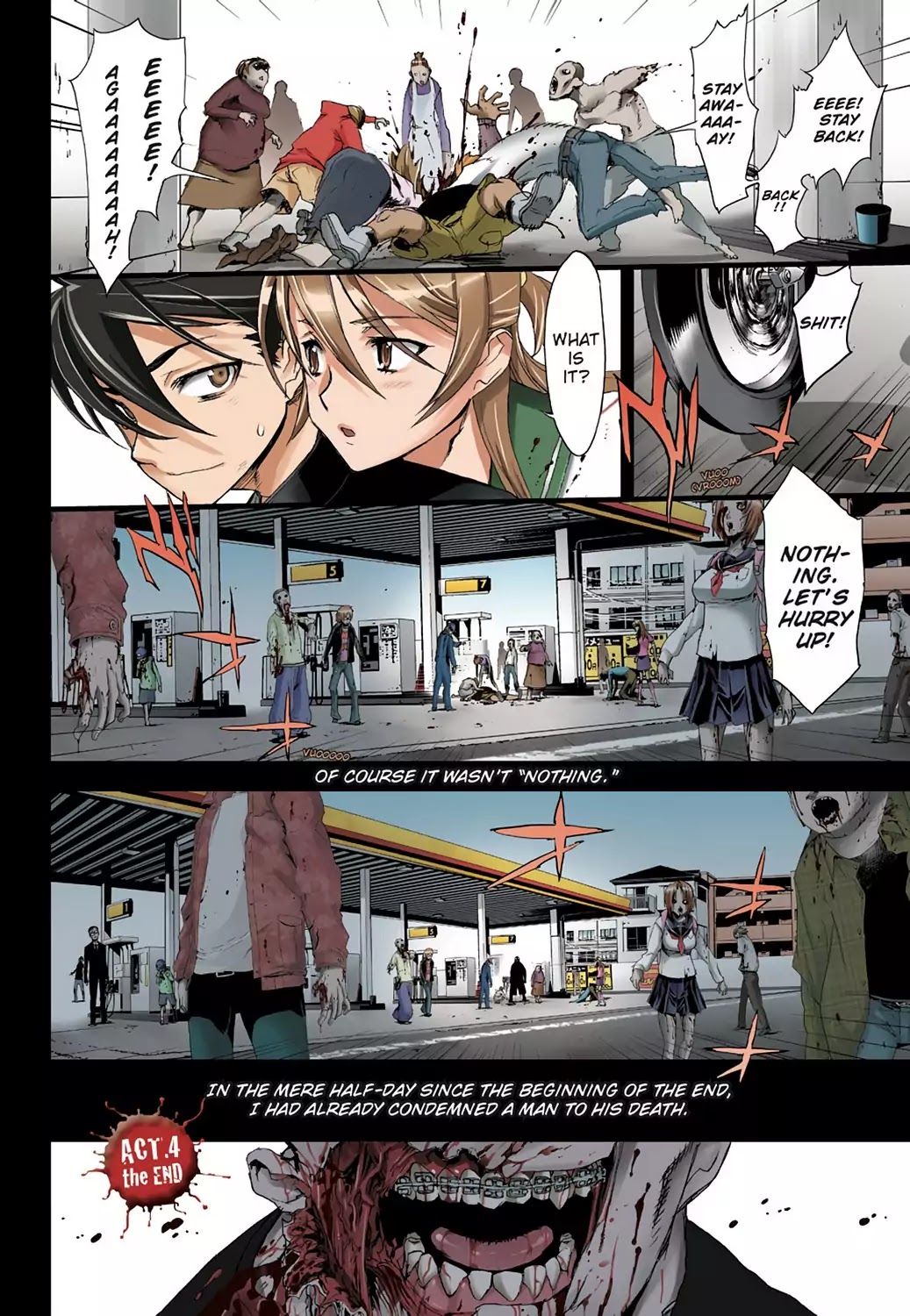 High School of the Dead - Full Color Edition Chapter 4 page 31 - Chapter 4: Running in the Dead