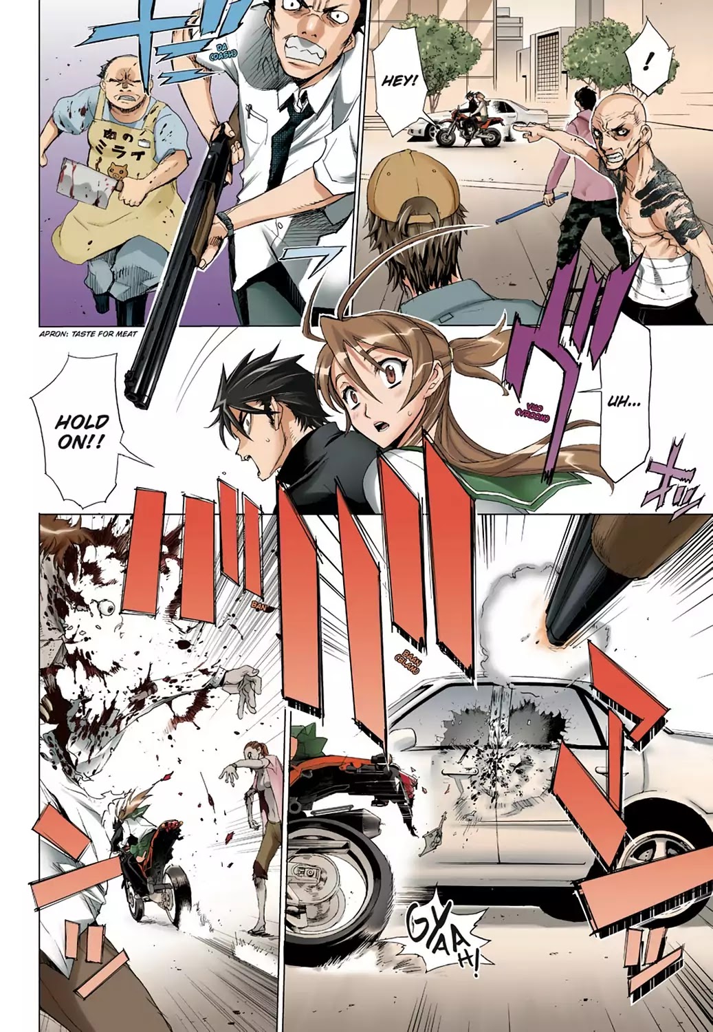 High School of the Dead - Full Color Edition Chapter 5 page 11 - Chapter 5: Streets of the Dead
