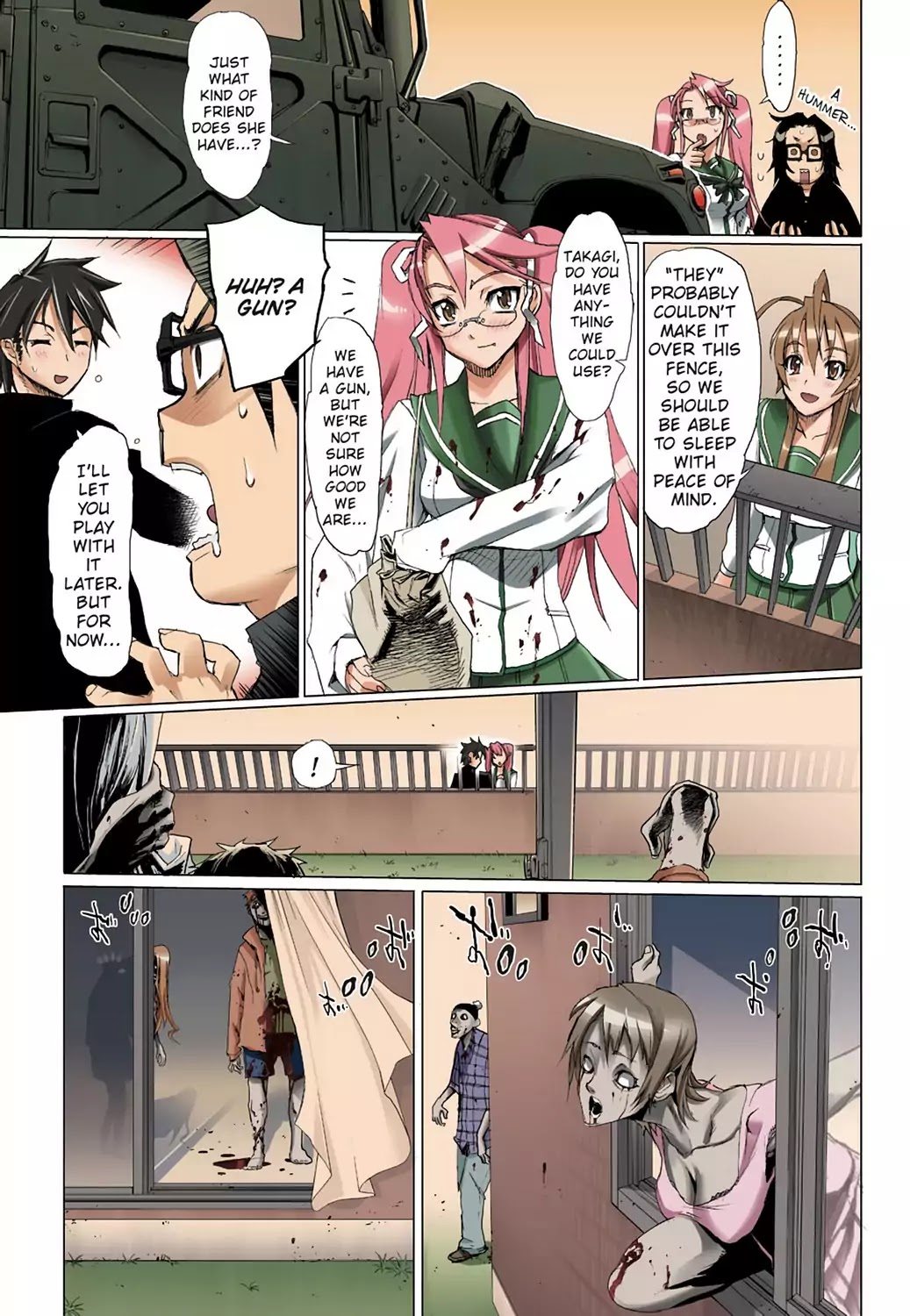 High School of the Dead - Full Color Edition Chapter 5 page 30 - Chapter 5: Streets of the Dead