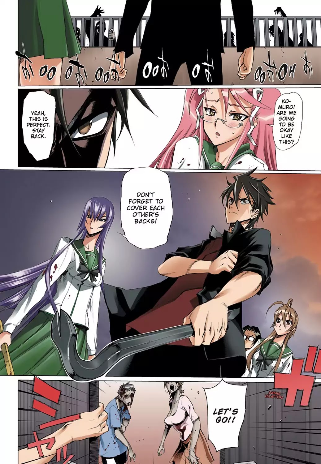 High School of the Dead - Full Color Edition Chapter 5 page 31 - Chapter 5: Streets of the Dead