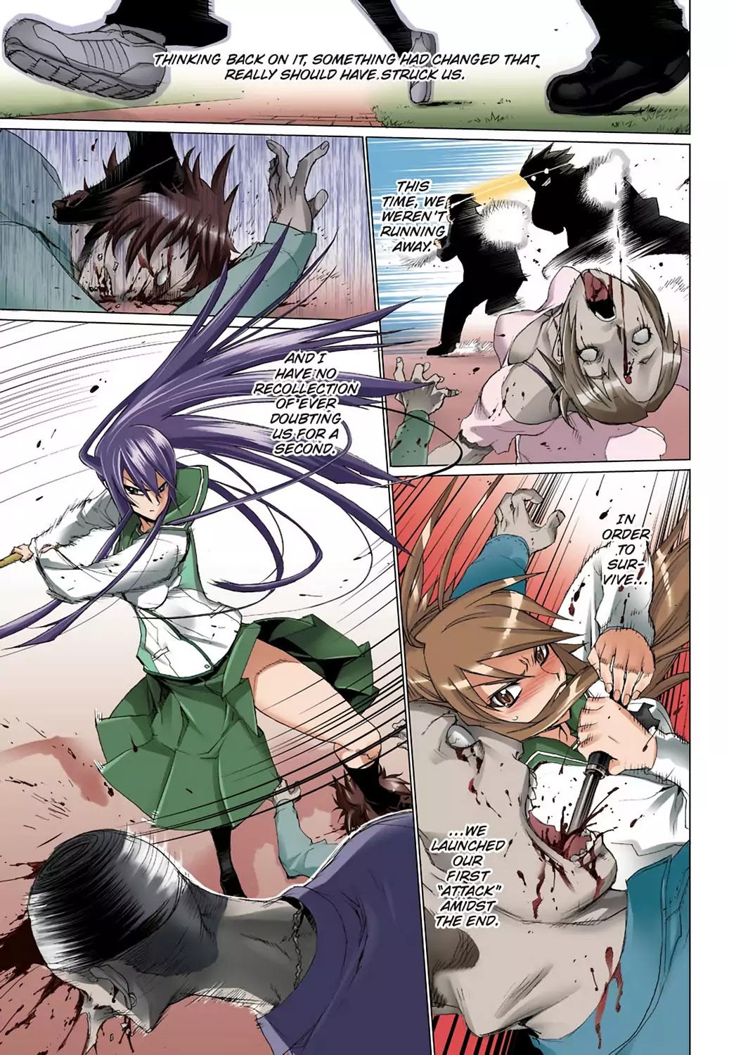 High School of the Dead - Full Color Edition Chapter 5 page 32 - Chapter 5: Streets of the Dead