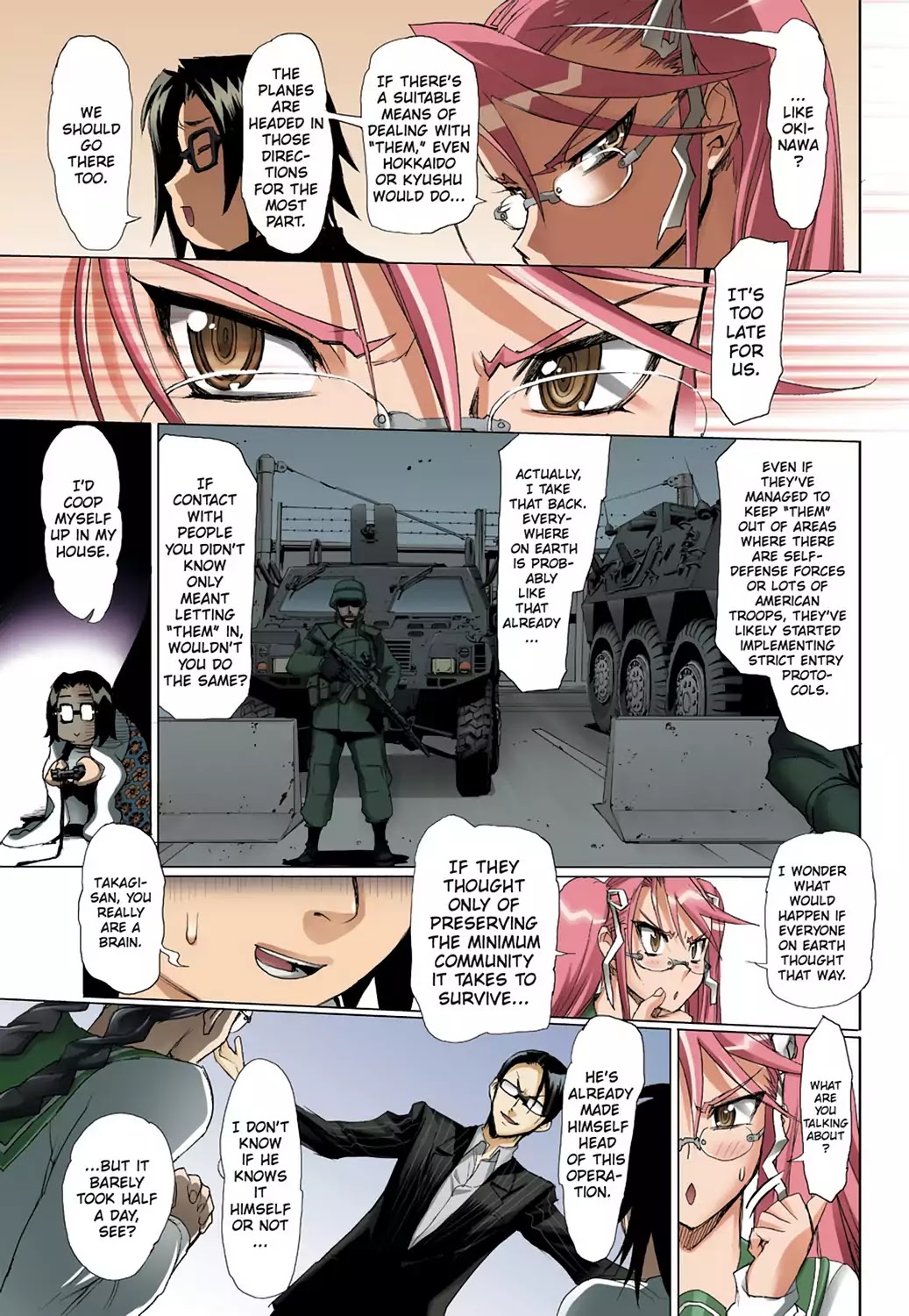 High School of the Dead - Full Color Edition Chapter 5 page 8 - Chapter 5: Streets of the Dead