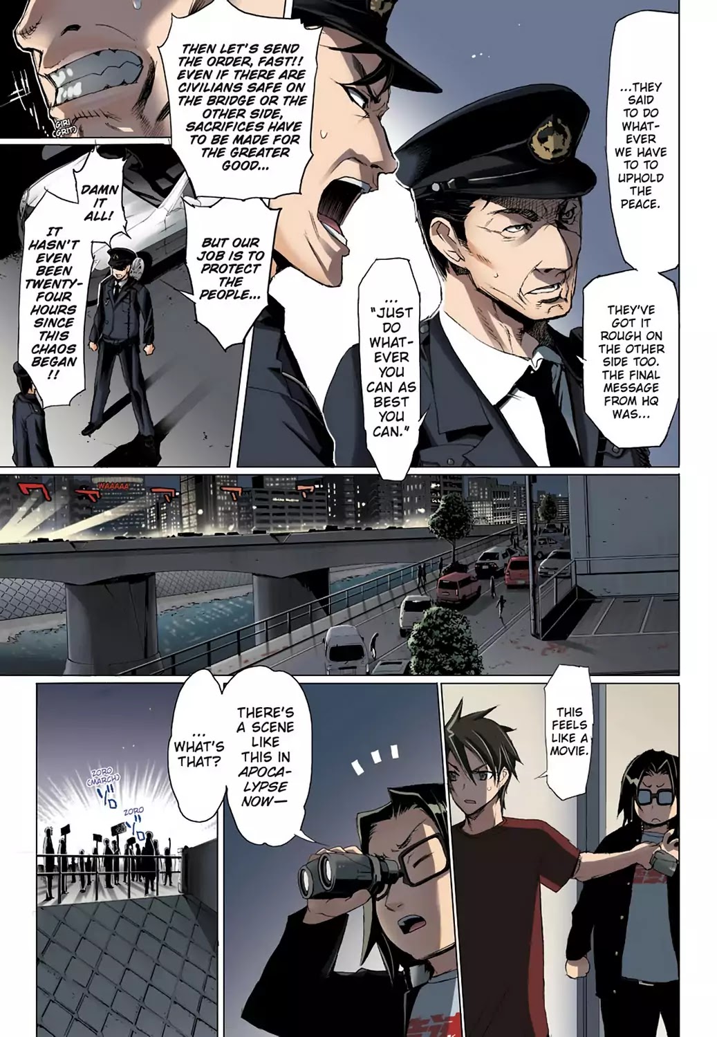 High School of the Dead - Full Color Edition Chapter 6 page 14 - Chapter 6: In the Dead of the night