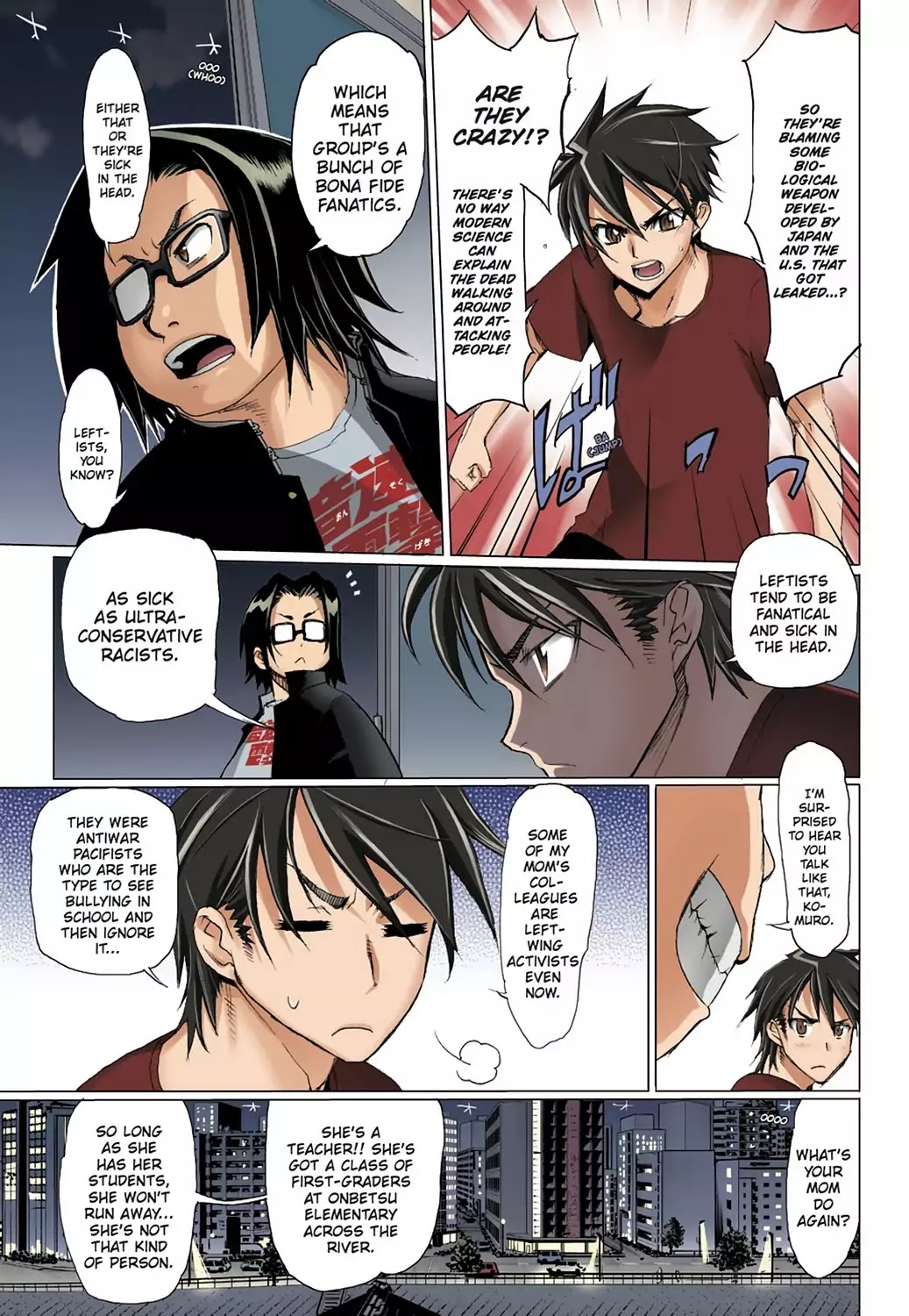 High School of the Dead - Full Color Edition Chapter 6 page 16 - Chapter 6: In the Dead of the night