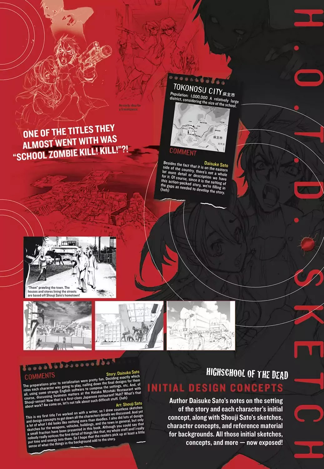 High School of the Dead - Full Color Edition Chapter 7.5 page 1 - Chapter 7.5: Initial Design Concepts