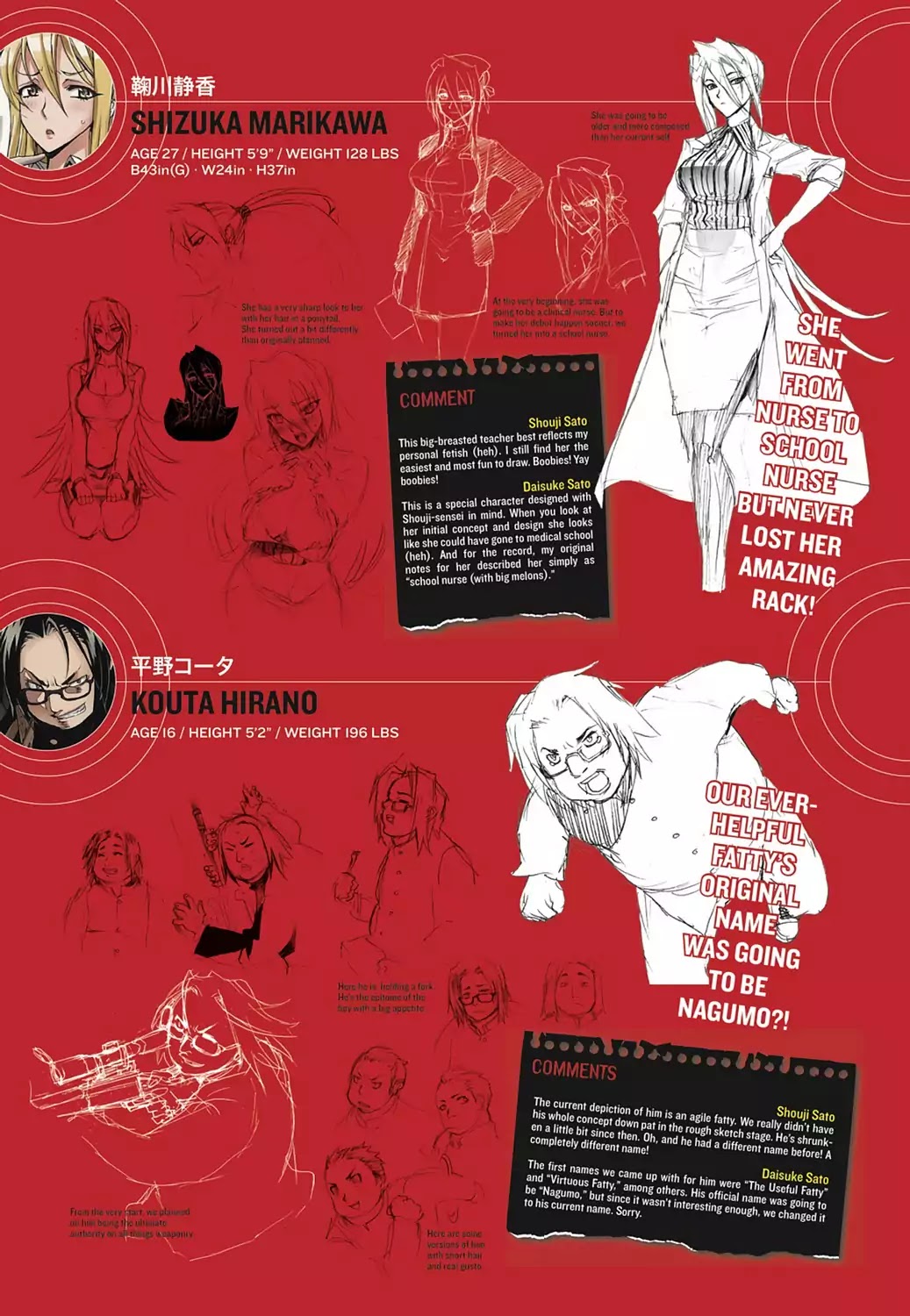 High School of the Dead - Full Color Edition Chapter 7.5 page 4 - Chapter 7.5: Initial Design Concepts