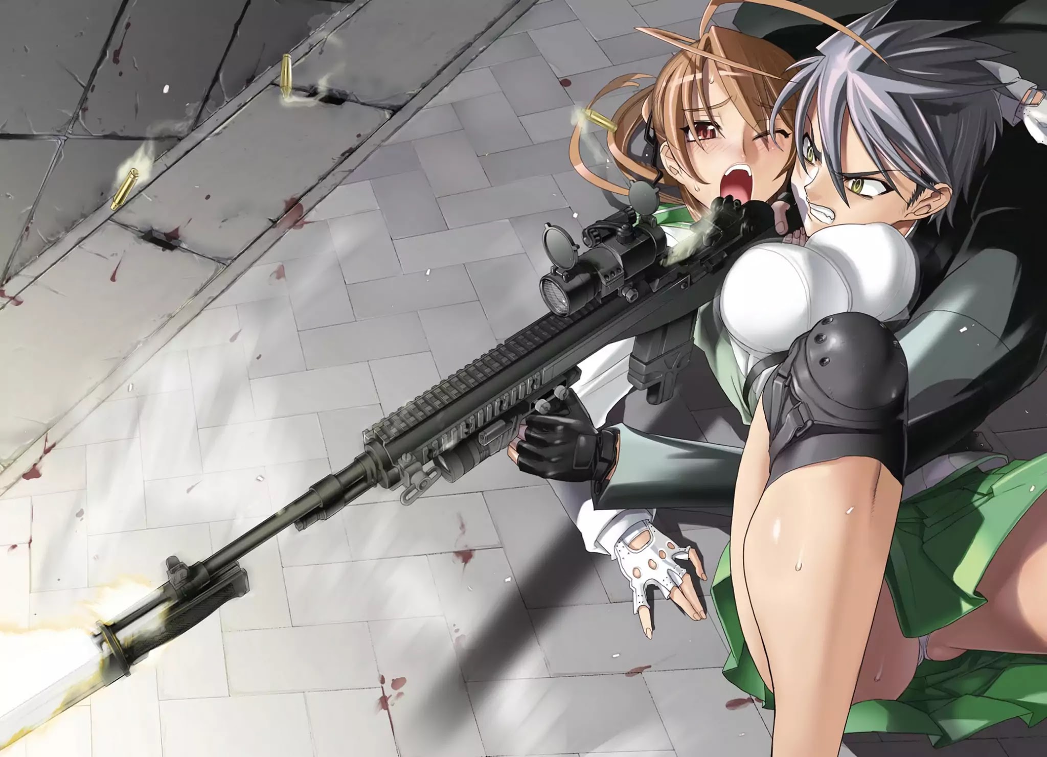 High School of the Dead - Full Color Edition Chapter 7.6 page 4 - Chapter 7.6: Illustration Gallery