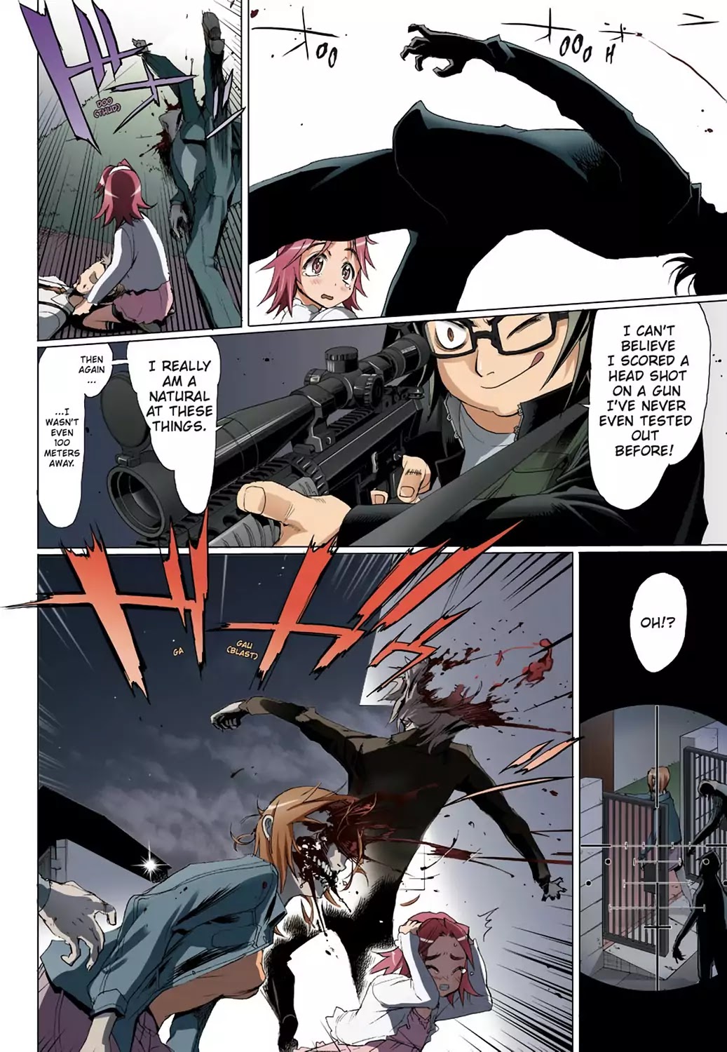 High School of the Dead - Full Color Edition Chapter 7 page 13 - Chapter 7: Dead night and the Dead ruck