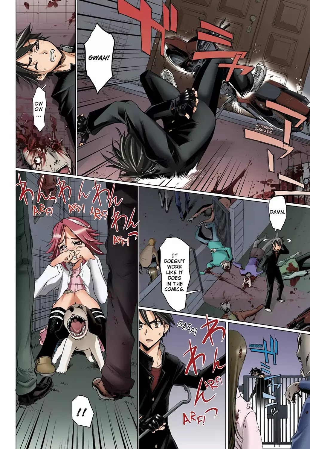 High School of the Dead - Full Color Edition Chapter 7 page 22 - Chapter 7: Dead night and the Dead ruck