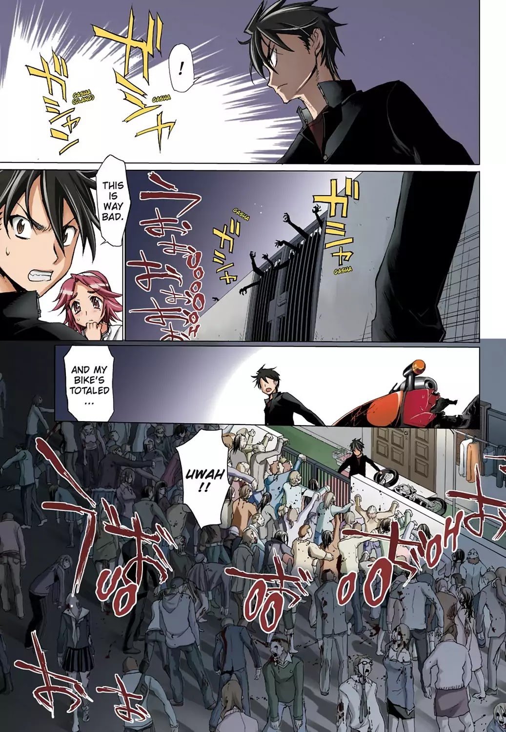 High School of the Dead - Full Color Edition Chapter 7 page 29 - Chapter 7: Dead night and the Dead ruck