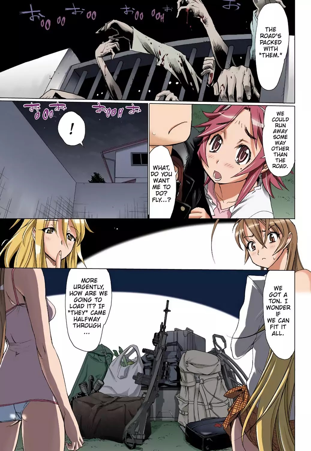 High School of the Dead - Full Color Edition Chapter 7 page 35 - Chapter 7: Dead night and the Dead ruck