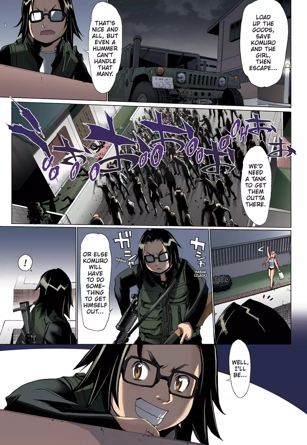 High School of the Dead - Full Color Edition Chapter 7 page 37 - Chapter 7: Dead night and the Dead ruck