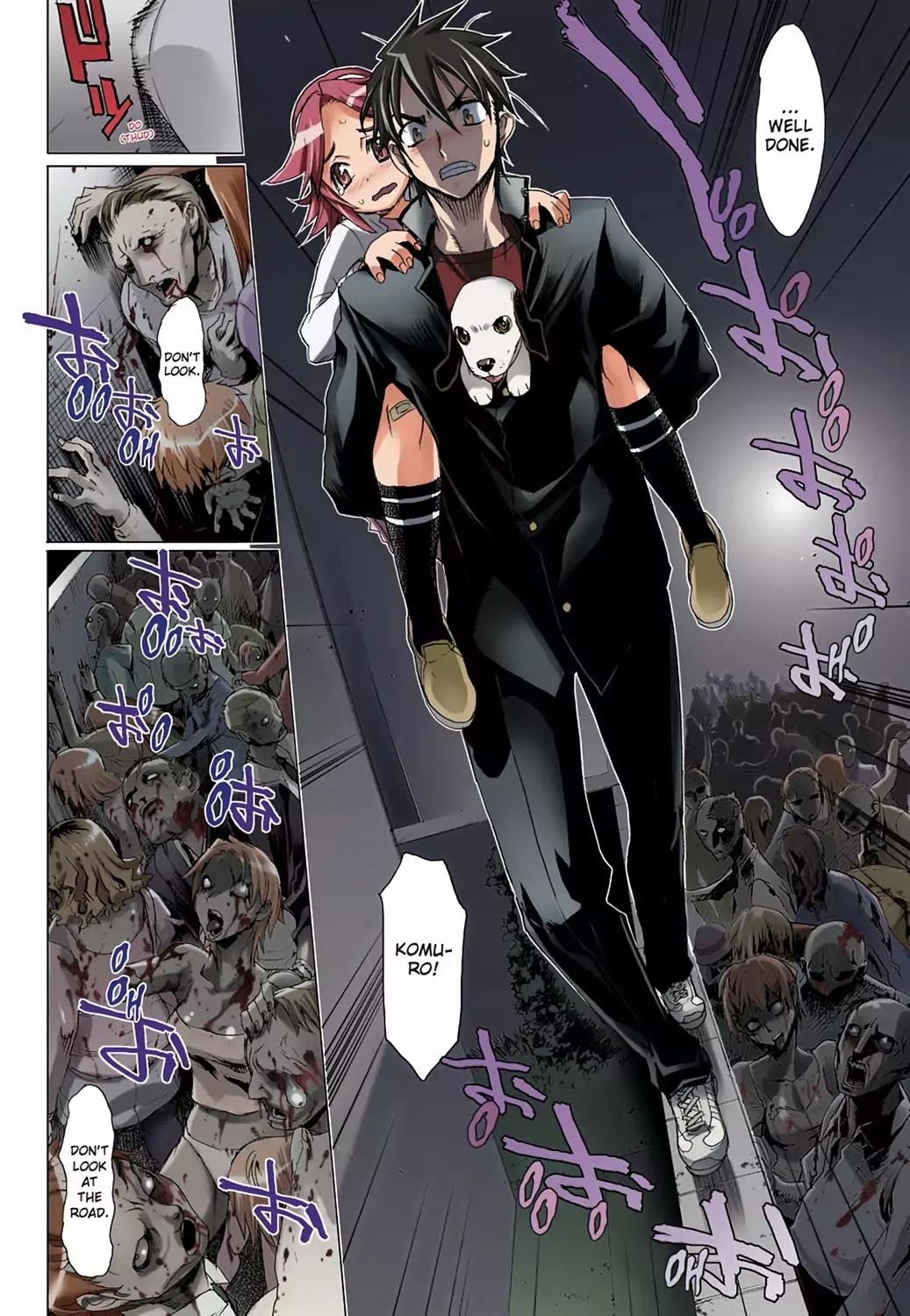 High School of the Dead - Full Color Edition Chapter 7 page 38 - Chapter 7: Dead night and the Dead ruck