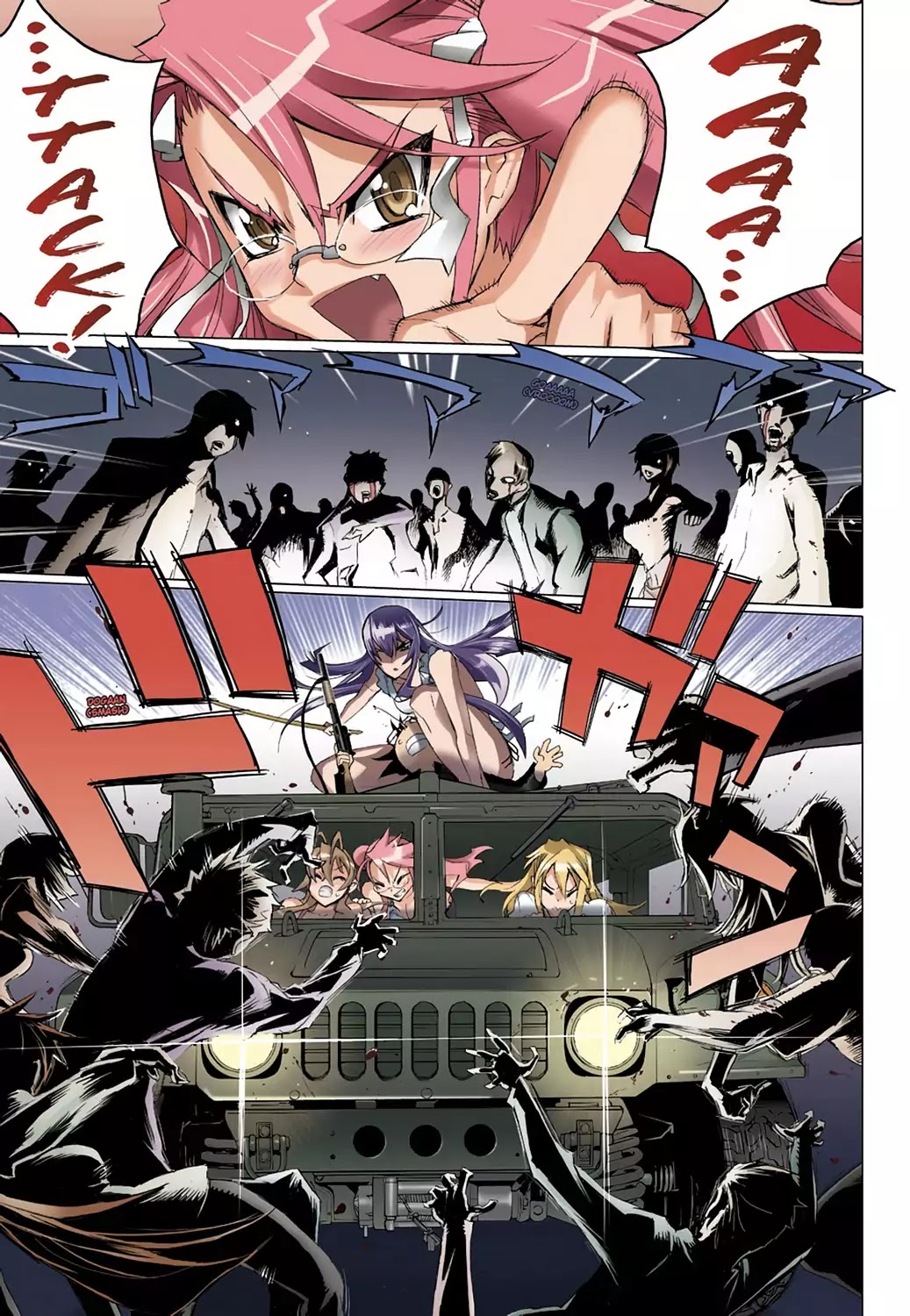 High School of the Dead - Full Color Edition Chapter 7 page 45 - Chapter 7: Dead night and the Dead ruck