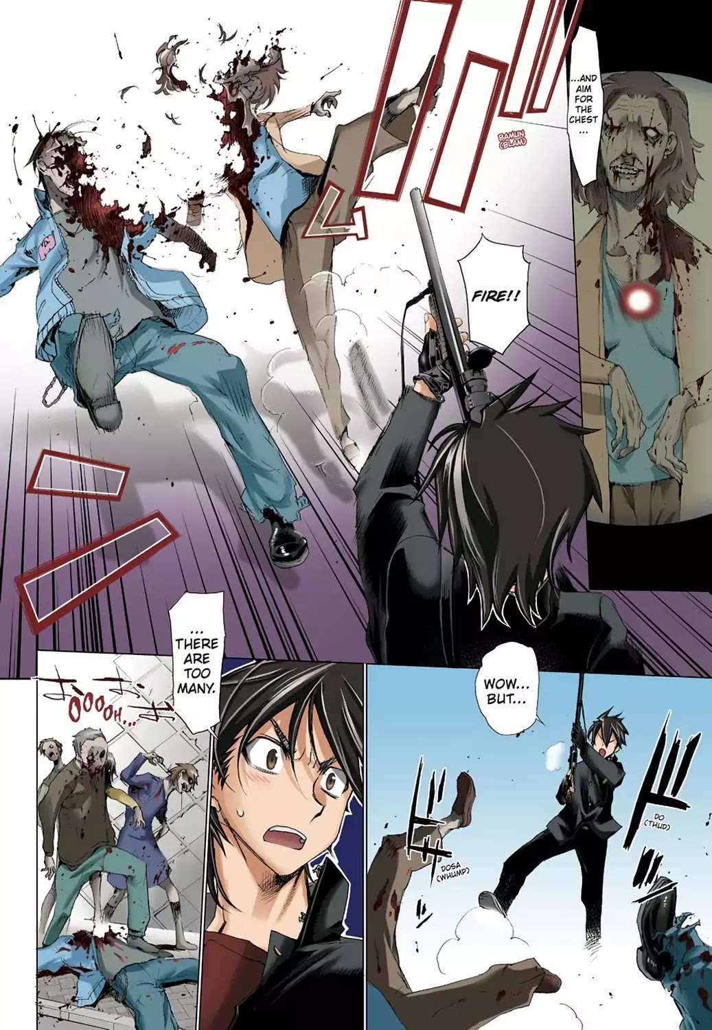 High School of the Dead - Full Color Edition Chapter 9 page 10 - Chapter 9: The Dead way home