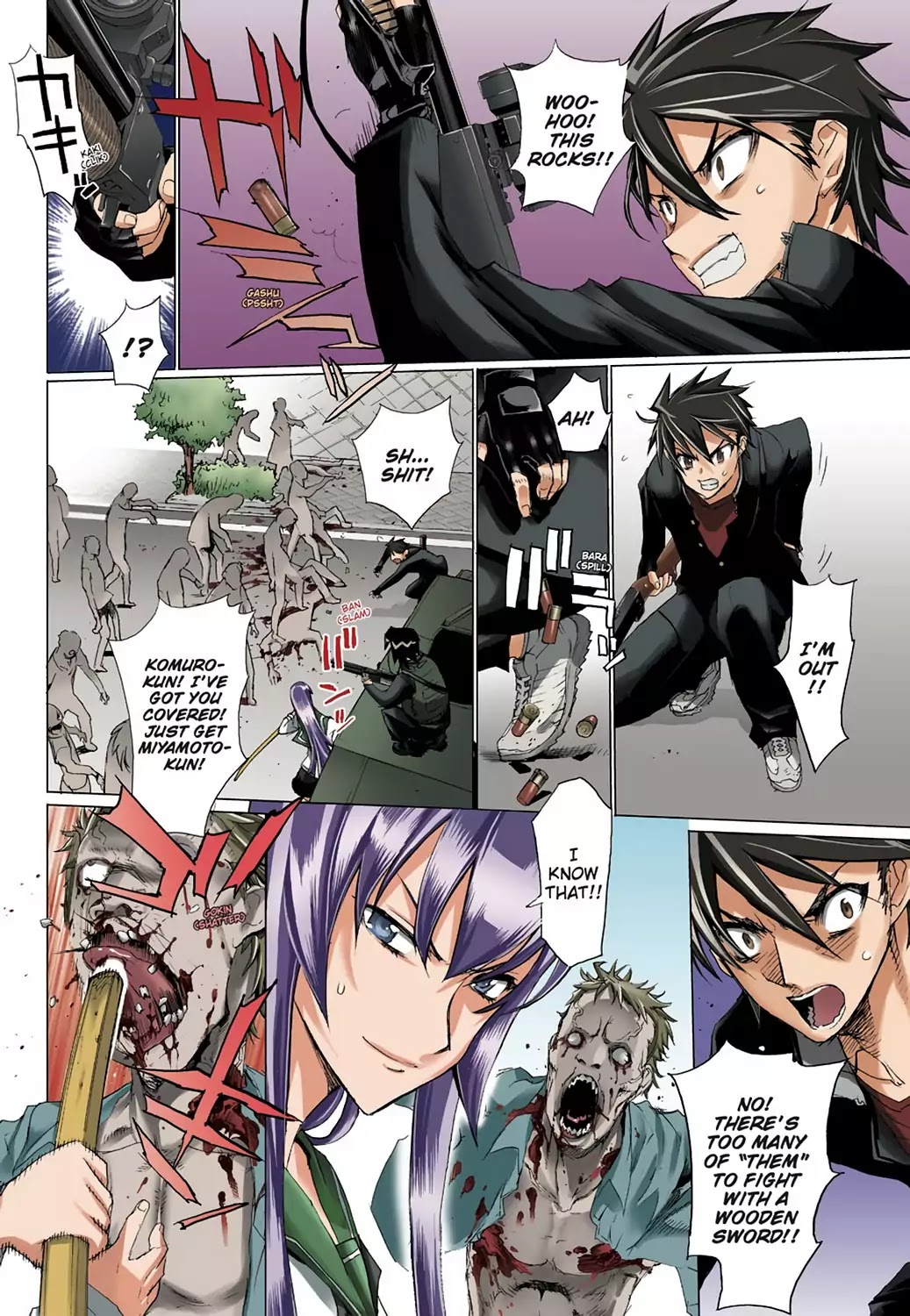 High School of the Dead - Full Color Edition Chapter 9 page 12 - Chapter 9: The Dead way home