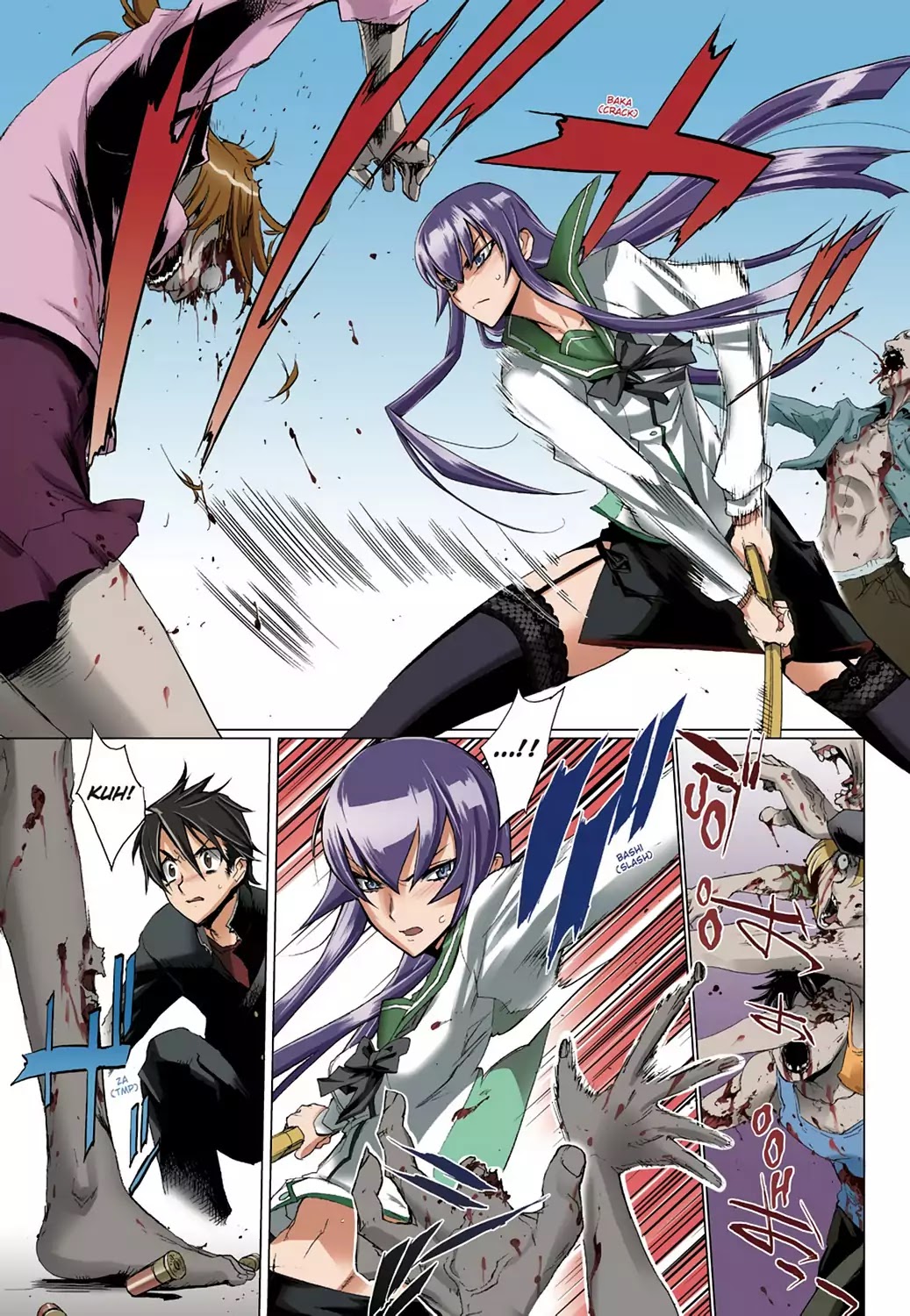 High School of the Dead - Full Color Edition Chapter 9 page 13 - Chapter 9: The Dead way home