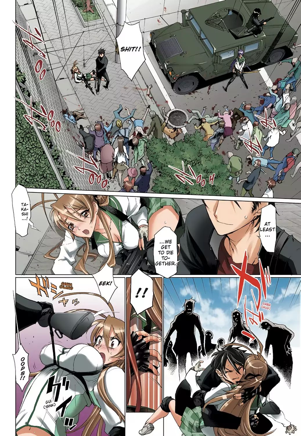 High School of the Dead - Full Color Edition Chapter 9 page 14 - Chapter 9: The Dead way home