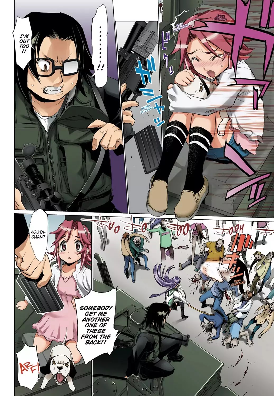 High School of the Dead - Full Color Edition Chapter 9 page 17 - Chapter 9: The Dead way home