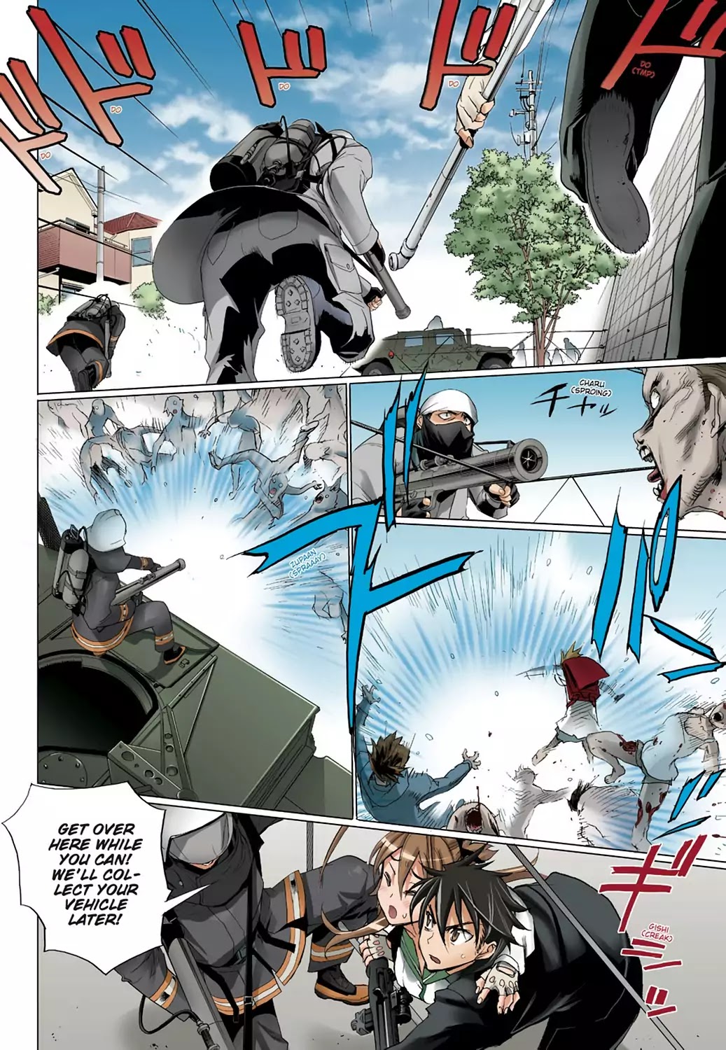High School of the Dead - Full Color Edition Chapter 9 page 27 - Chapter 9: The Dead way home