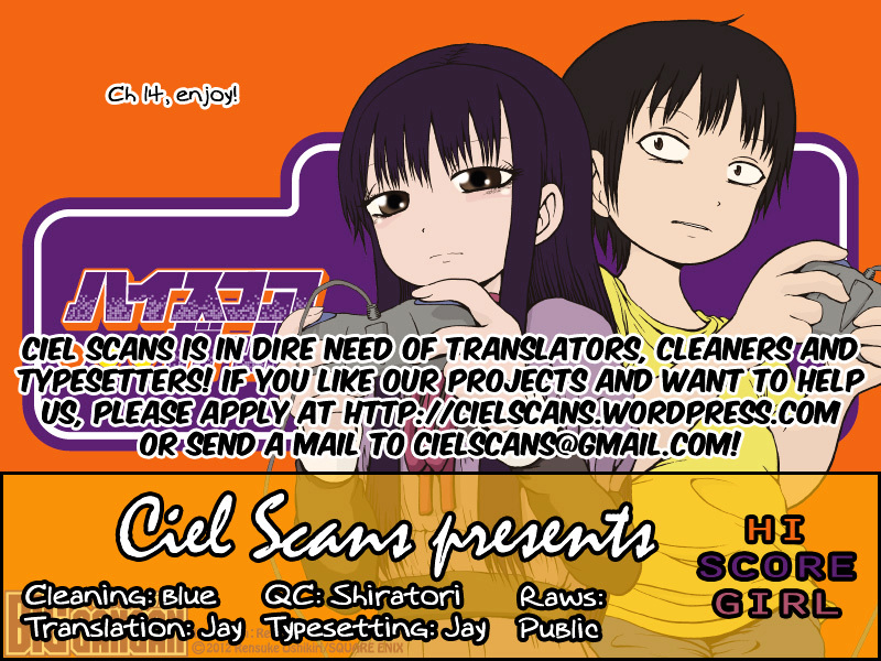 High Score Girl Chapter 14 page 1 - Chapter 14 : 14 - CREDIT