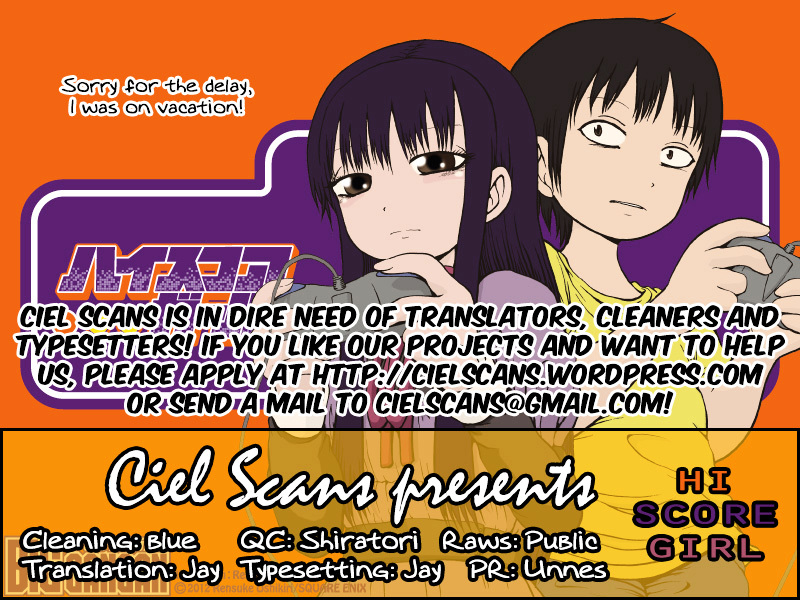 High Score Girl Chapter 17 page 1 - Chapter 17 : 17 - CREDIT