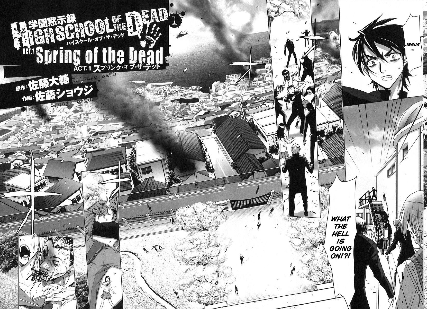 Highschool of the Dead Chapter 1 page 10 - Chapter 1: Spring of the Dead