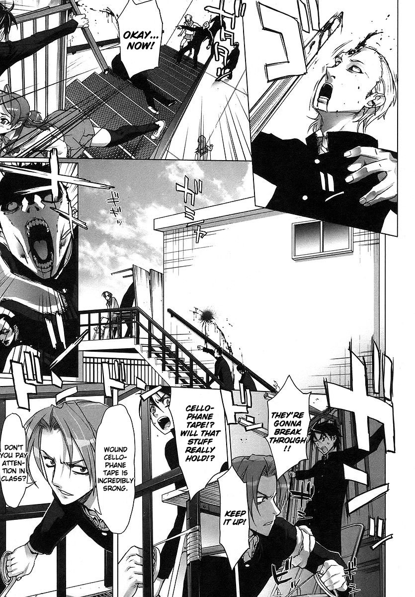 Highschool of the Dead Chapter 1 page 14 - Chapter 1: Spring of the Dead