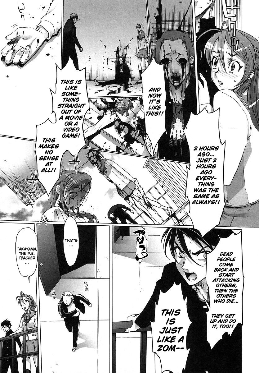 Highschool of the Dead Chapter 1 page 18 - Chapter 1: Spring of the Dead