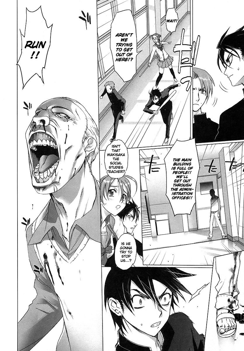 Highschool of the Dead Chapter 1 page 42 - Chapter 1: Spring of the Dead