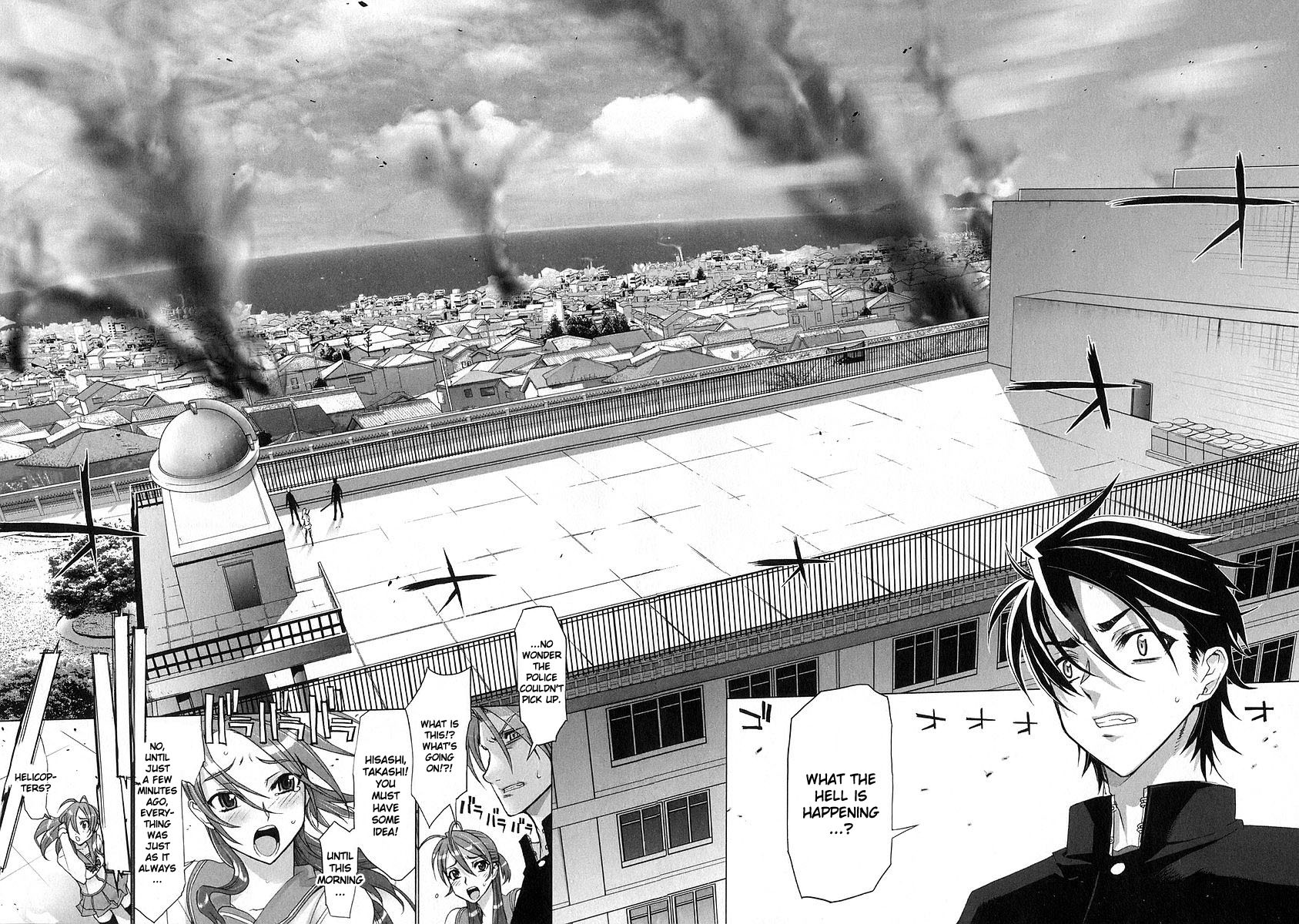 Highschool of the Dead Chapter 1 page 52 - Chapter 1: Spring of the Dead