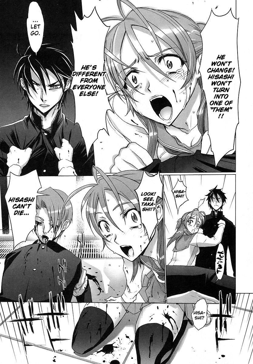 Highschool of the Dead Chapter 1 page 63 - Chapter 1: Spring of the Dead