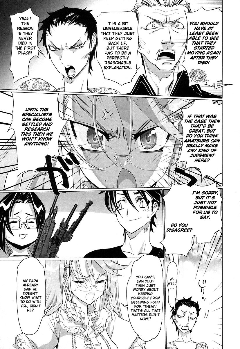 Highschool of the Dead Chapter 12 page 18 - Chapter 12: The Sum of All Dead's