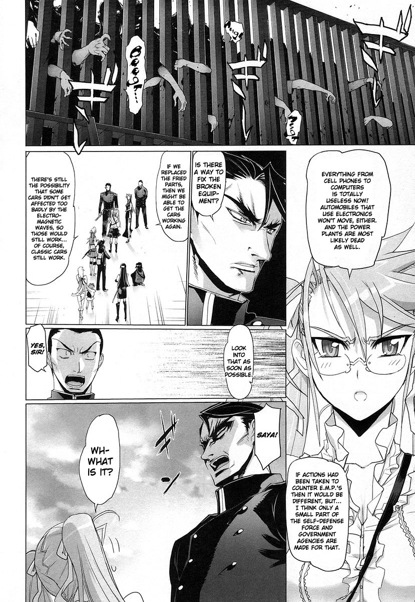 Highschool of the Dead Chapter 15 page 13 - Chapter 15: All Deads Attack