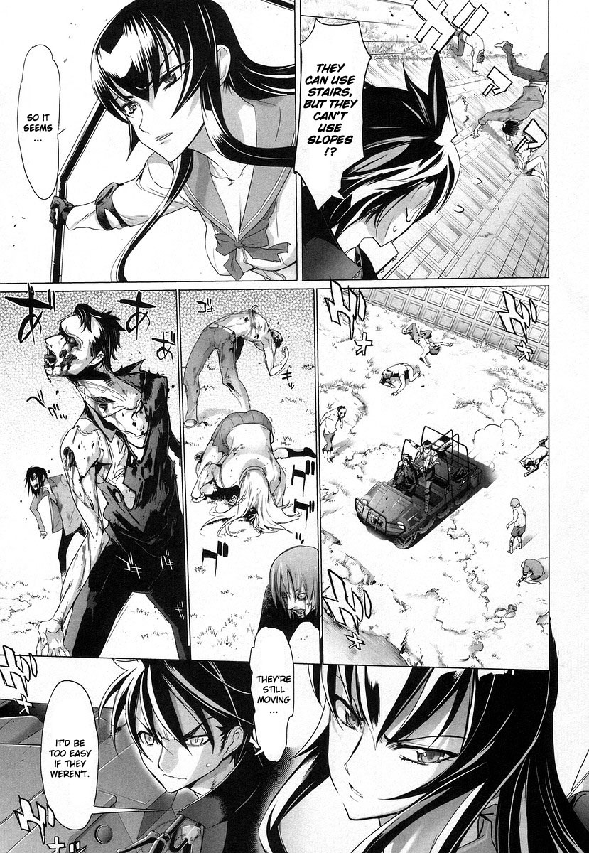 Highschool of the Dead Chapter 16 page 17 - Chapter 16: The Girl Next Dead